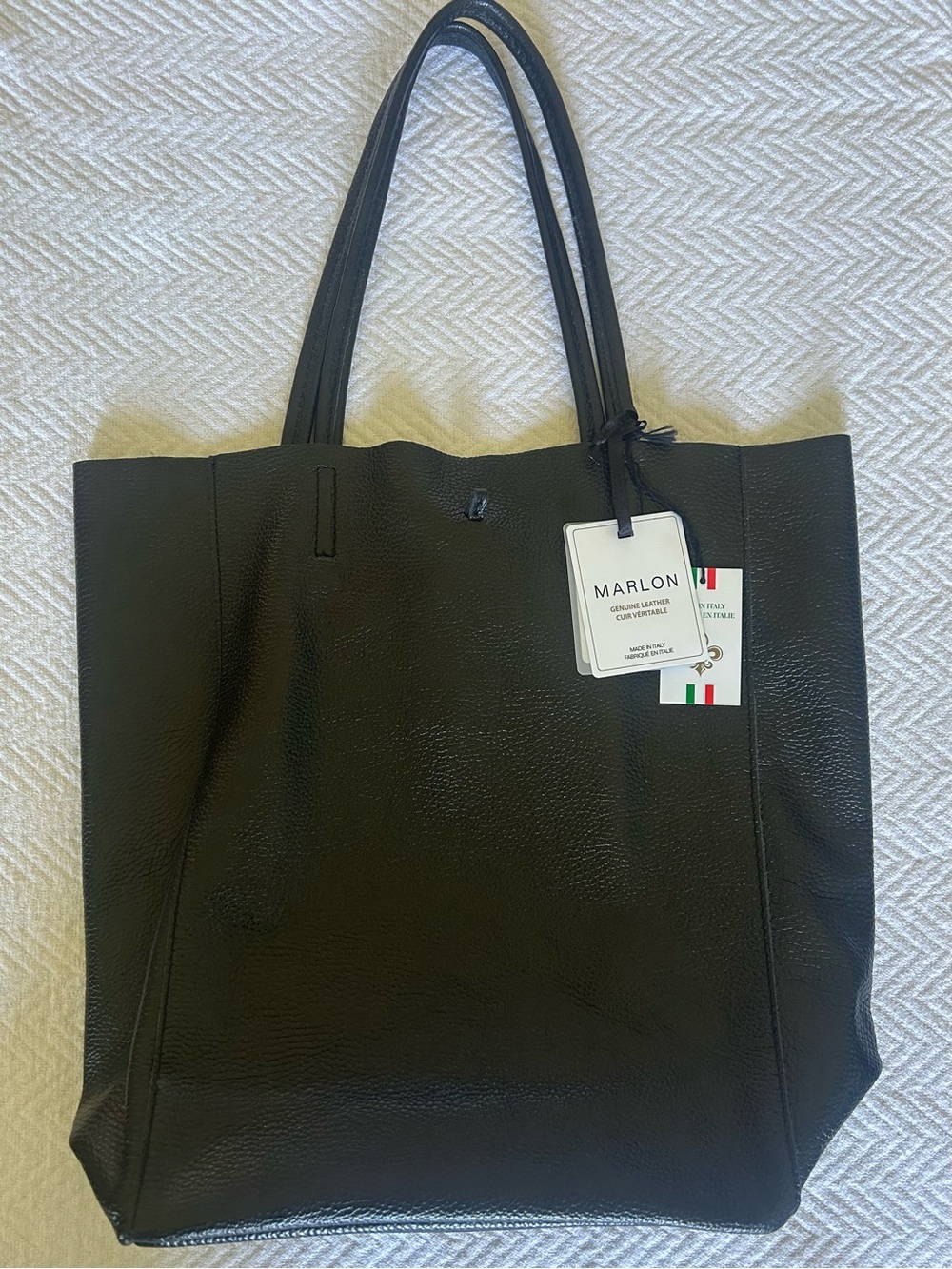 Marlon Designer Italian Leather Tote